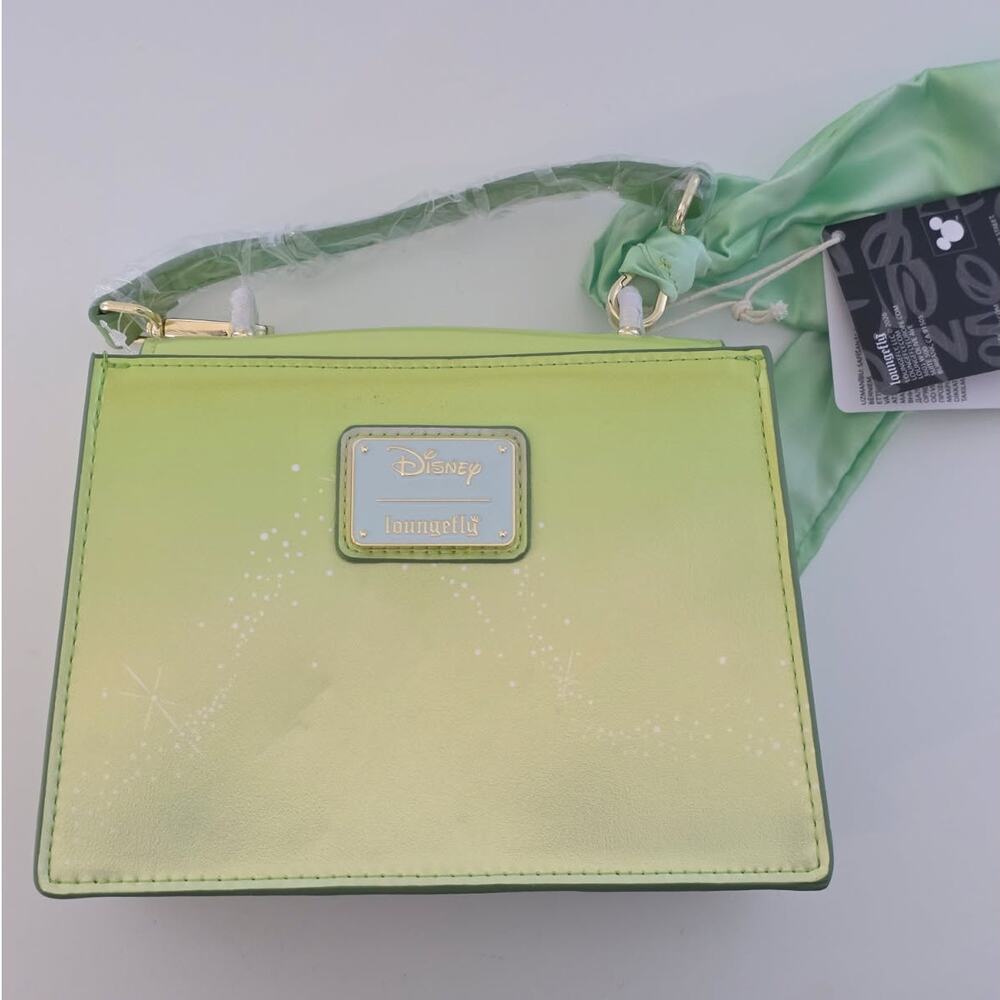 Loungefly Disney Peter Pan Tinker Bell Flower Iridescent Crossbody Bag | NWT - Picture 5 of 7